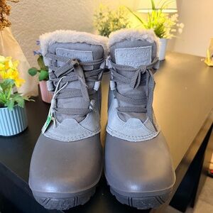 Columbia Grey Waterproof Snow Boots